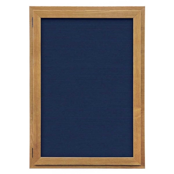 Outdoor Enclosed Combo Board, 72"x36", Black Frame/Black Porc & Cloud
